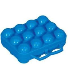 Boîte à oeufs - 12 cases - bleu - ALUMINIUM ET PLASTIQUE