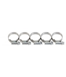 Collier à bande en Inox - 18 - 28 mm - 13 mm - Lot de 5 - CAP VERT