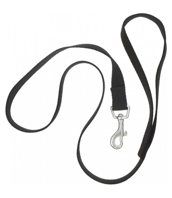 Laisse polypro noir en nylon pour chien - ZOLUX