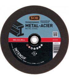 Disque abrasif à moyeu plat métaux 300mm alésage 20 mm - SCID