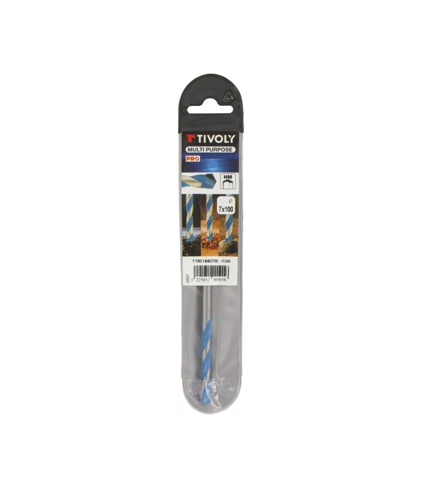 Foret béton Multi Purpose  7 mm x 100 mm - TIVOLY
