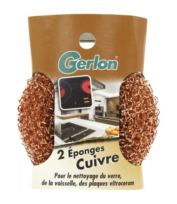 Eponge cuivre modèle EL2C - Lot de 2 - GERLON