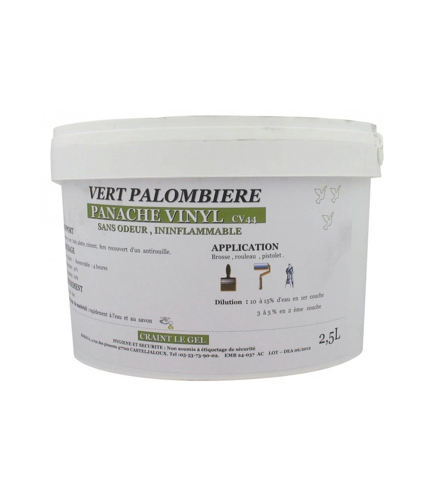 Peinture verte Palombière - 2.5 L Peinture verte Palombière - 2.5 L