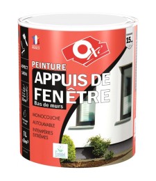 Peinture appuis de fenêtre - 1 L - Gris clair - OXI