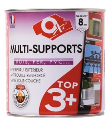 Peinture satinée multi-supports TOP3 - 2.5 L - Vert mousse - OXI