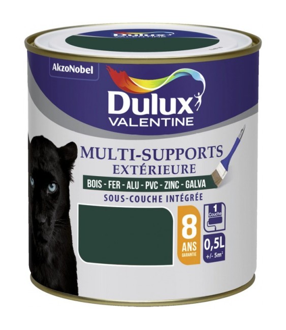 Peinture multi-supports extérieure - Satin - 0.5 L - Vert pays basque - DULUX VALENTINE