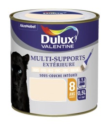 Peinture multi-supports extérieure - Satin - 0.5 L - Blanc cassé - DULUX VALENTINE