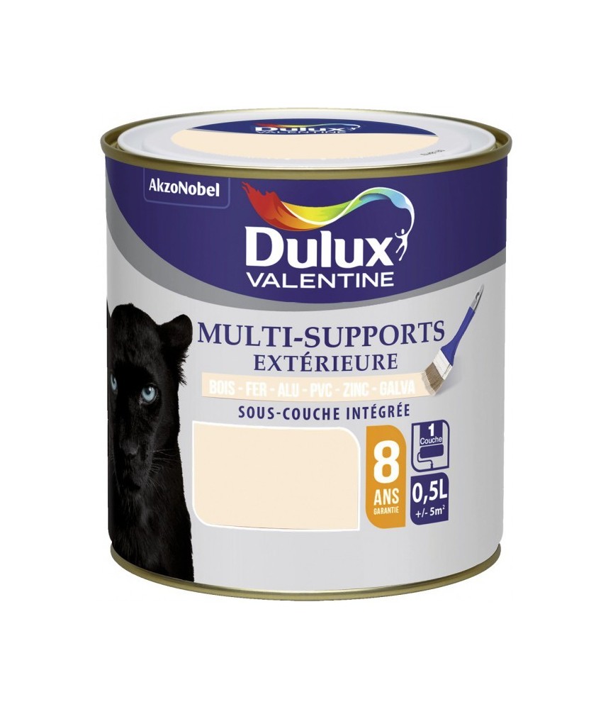Peinture multi-supports extérieure - Satin - 0.5 L - Blanc cassé - DULUX VALENTINE