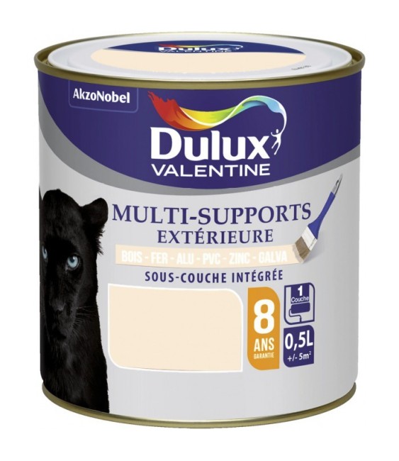 Peinture multi-supports extérieure - Satin - 0.5 L - Blanc cassé - DULUX VALENTINE