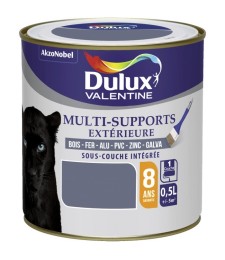 Peinture multi-supports extérieure - Satin - 0.5 L - Titane - DULUX VALENTINE