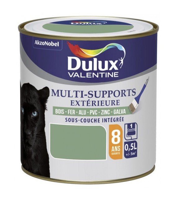 Peinture multi-supports extérieure - Satin - 0.5 L - Vert - DULUX VALENTINE