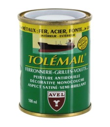 Peinture haute résistance - Ferronerie - Blanc - 100 ml - TOLEMAIL