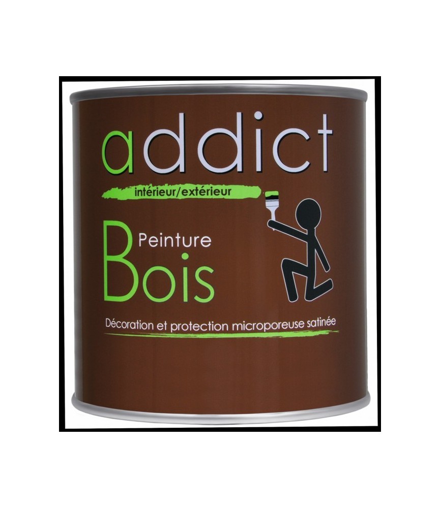 Peinture Bois - Brun - 500 ml - ADDICT