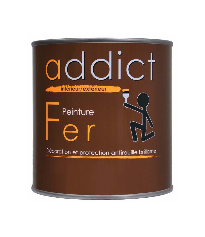Peinture Fer - Noir profond - 0.5 L - ADDICT