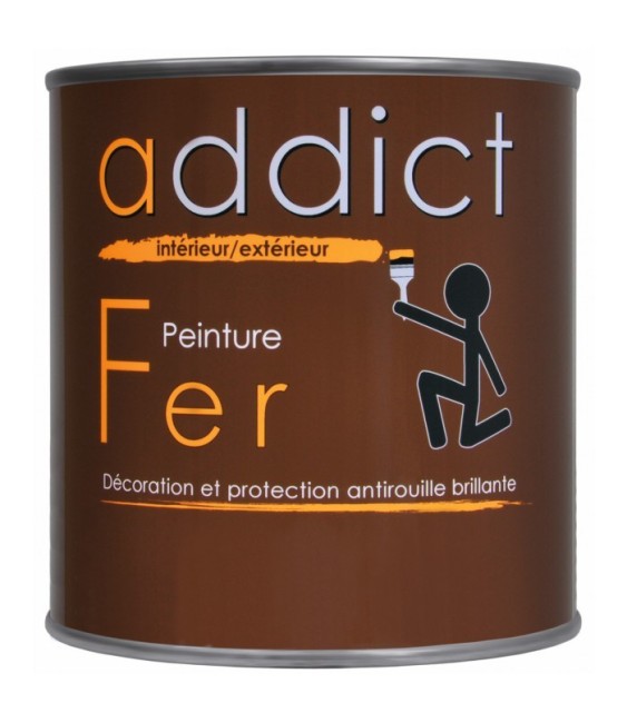 Peinture Fer - Gris argent - 0.5 L - ADDICT