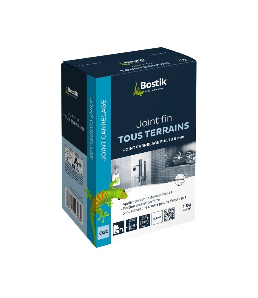 Poudre Joint fin - 1 kg - Blanc - BOSTIK Poudre Joint fin - 1 kg - Blanc - BOSTIK