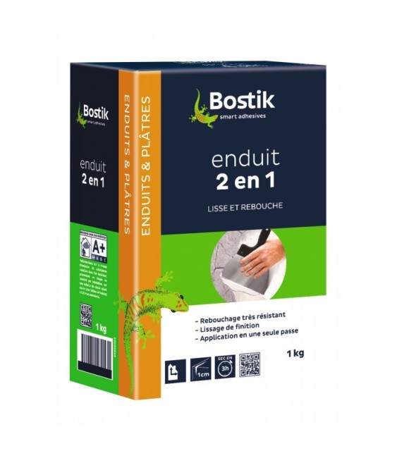 Enduit en poudre 2 en 1 - 1 kg - BOSTIK