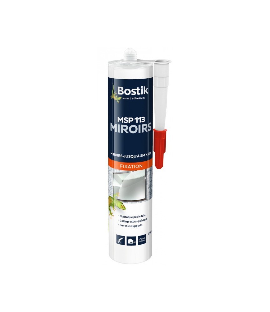 Fixation pro miroirs MS113 - cartouche 290ml - BOSTIK Fixation pro miroirs MS113 - cartouche 290ml - BOSTIK