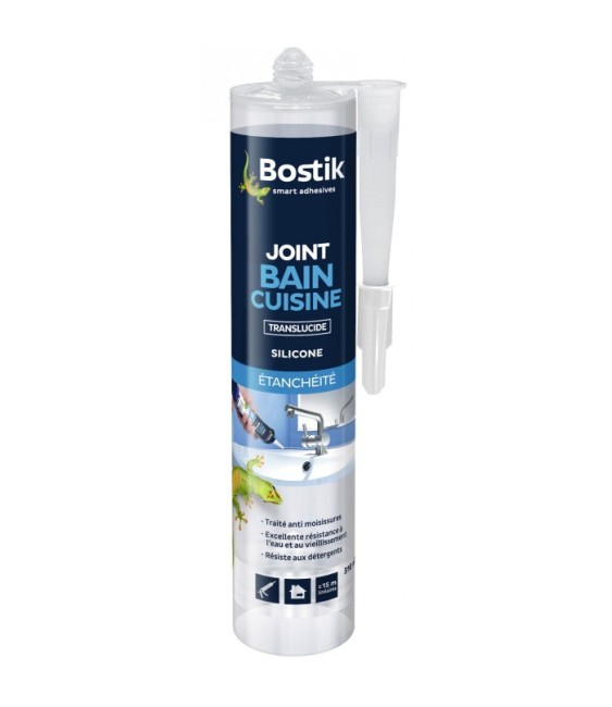 Mastic pour joint Bain / Cuisine - 310 ml - Translucide - BOSTIK