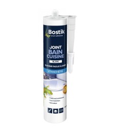Mastic d'étanchéité - Bain / Cuisine - Facile à lisser - 310 ml - Blanc - BOSTIK