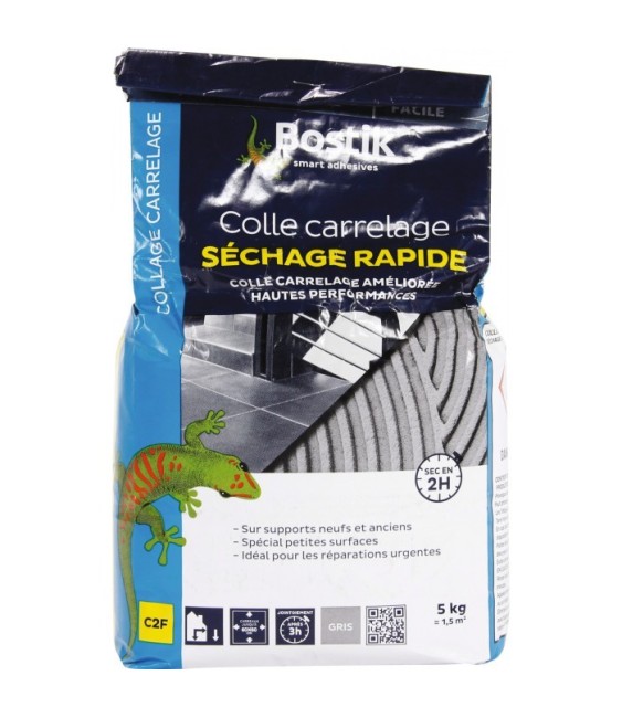 Colle carreaux ultra rapide - Chrono 5 Kg - BOSTIK