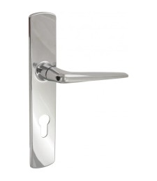 Ensemble de porte Zamac - chromé à Clé L cylindre - VACHETTE