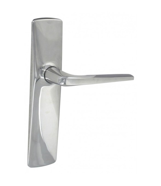 Ensemble de porte Zamac - chromé à Bec de cane - VACHETTE
