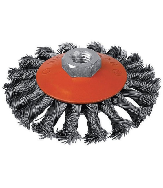 Brosse cuvette - Mèches acier torsadées - 115 mm - SCID