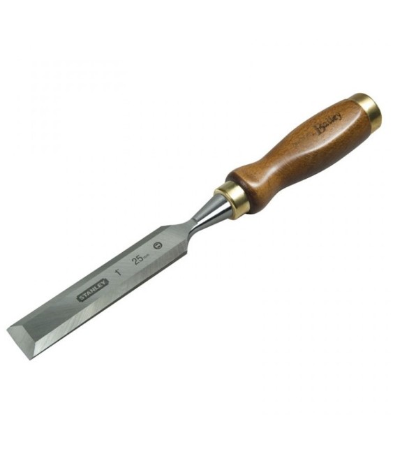 Ciseau de sculpteur avec manche bois - 14 * 140 mm - STANLEY