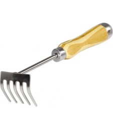 Mini rateau - Manche bois - 5 dents - 30 cm - CAP VERT