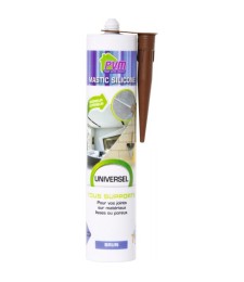 Mastic universel - Silicone - Brun - 310 ml - PVM