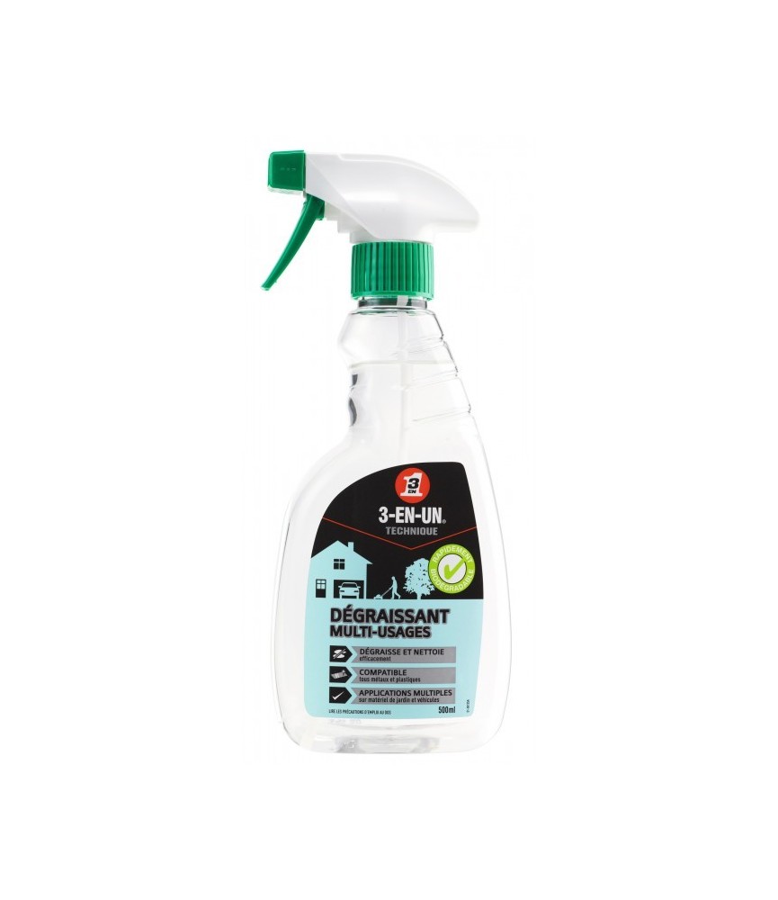 Dégraissent multi-usages - 500 ml - 3-EN-UN Dégraissent multi-usages - 500 ml - 3-EN-UN