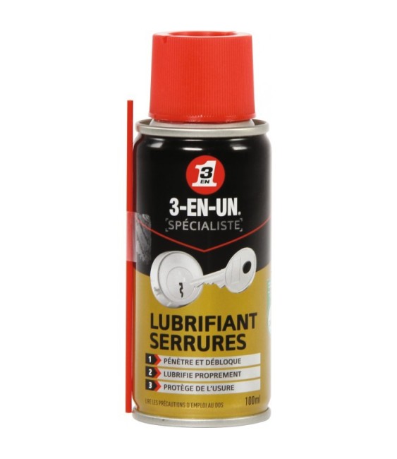 Lubrifiant serrure - 100 ml - 3-EN-UN spécialiste