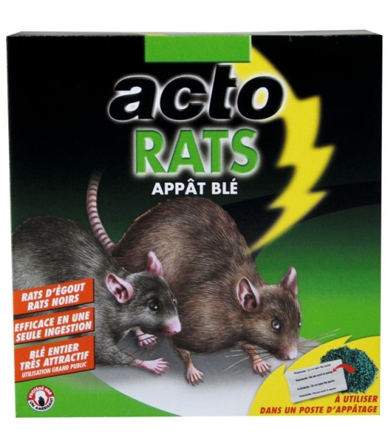 Raticide - Appât blé - 140 Grs - ACTO
