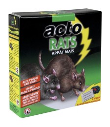 Raticide - Appât Maïs - 140 Grs - ACTO