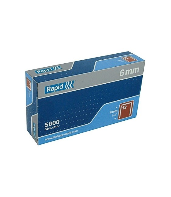 Agrafes décoration et finition N°12 - 6 mm - Lot de 5000 - RAPID