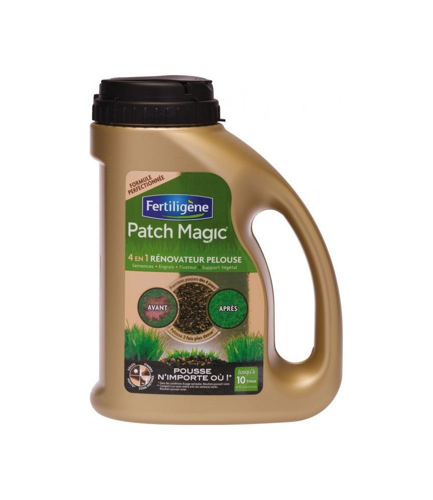 Rénovateur de pelouse - Patch Magic 4 en 1 - 750 Grs - FERTILIGENE