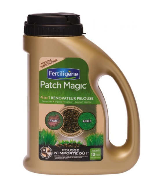 Rénovateur de pelouse - Patch Magic 4 en 1 - 750 Grs - FERTILIGENE