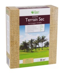 Gazon terrain sec - 35 m² - 1 Kg - LES DOIGTS VERTS
