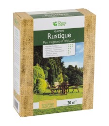 Gazon rustique enrichi - 20 m² - 0.5 Kg - LES DOIGTS VERTS