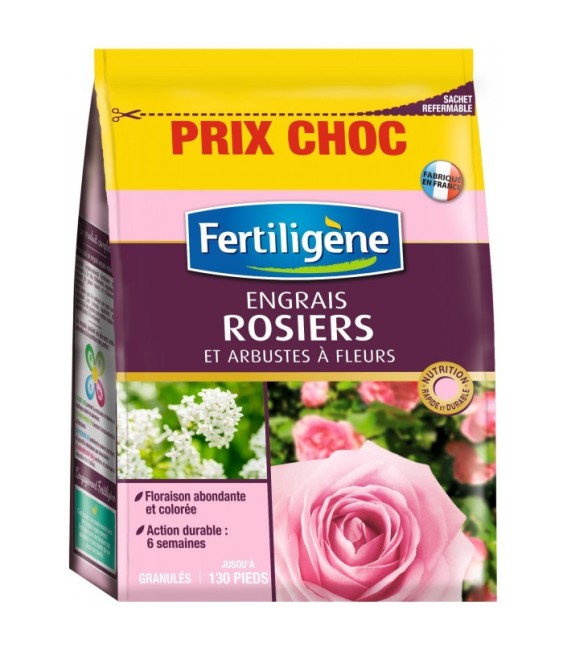 Engrais rosiers et arbustes à fleurs - 2 Kgs - FERTILIGENE
