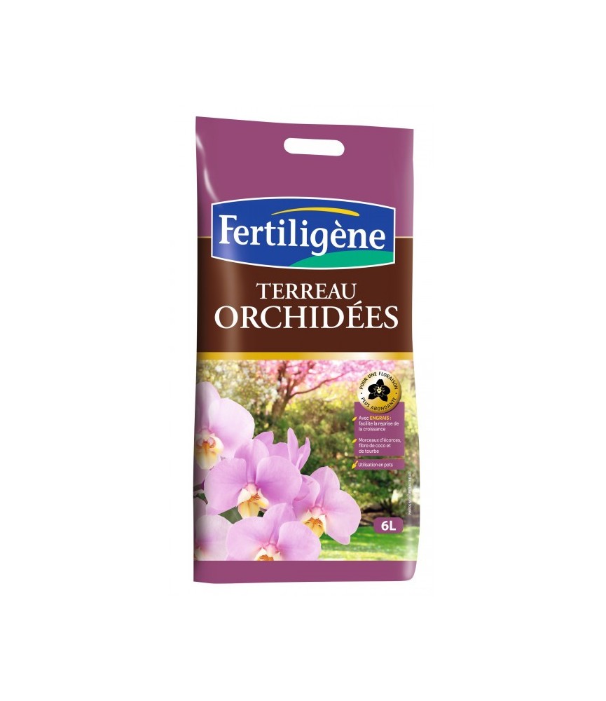 Terreau pour orchidées - 6 L - FERTILIGENE Terreau pour orchidées - 6 L - FERTILIGENE