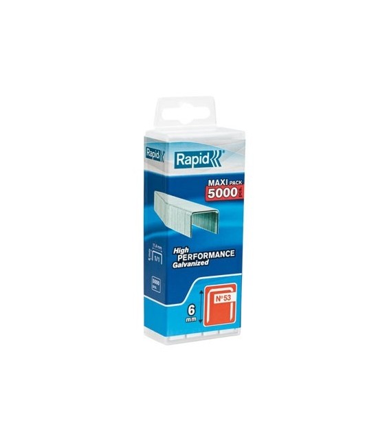 Agrafes décoration et finition N°53 - 6 mm - Lot de 5000 - RAPID