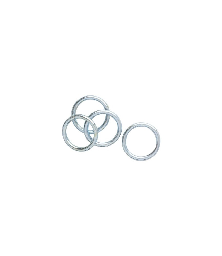 Anneau soudé en acier zingué - intérieur 30 mm - AS3 - Lot de 4 Anneau soudé en acier zingué - intérieur 30 mm - AS3 - Lot de 4