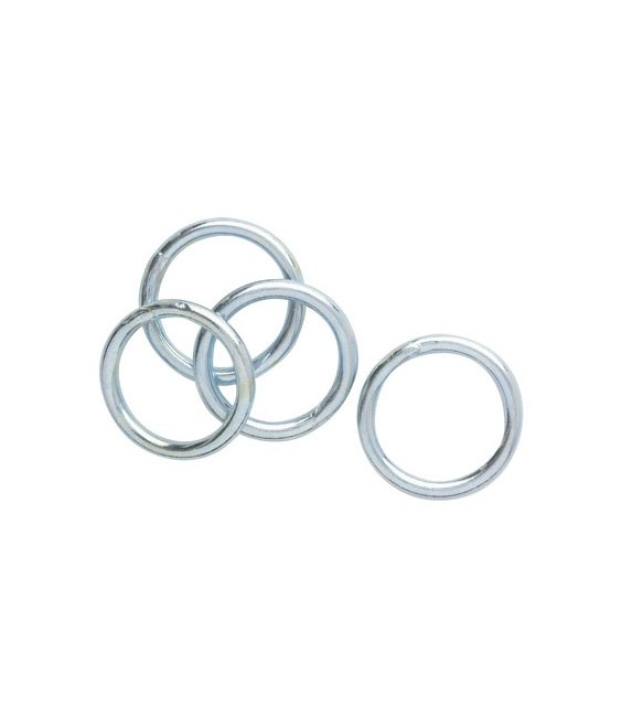 Anneau soudé en acier zingué -  intérieur 30 mm - AS3 - Lot de 4