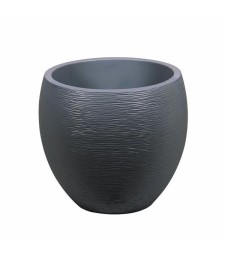Pot en plastique - EGG Graphit - 46 L - Gris anthracite - EDA