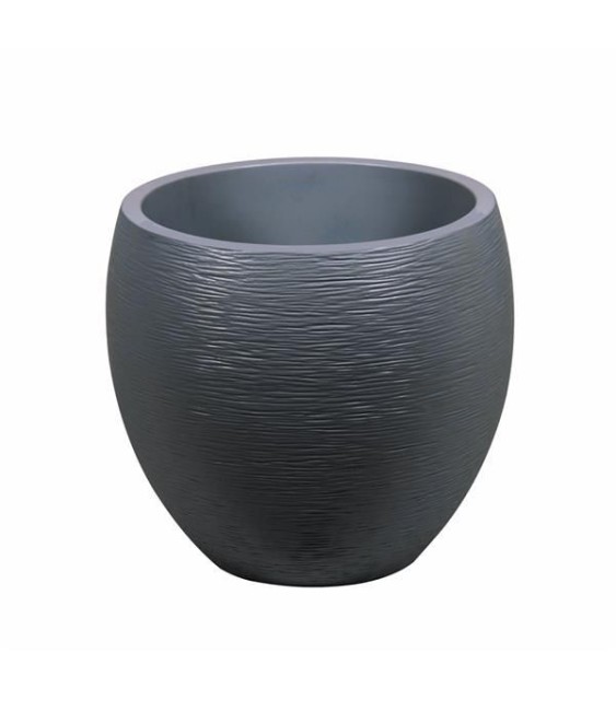 Pot en plastique - EGG Graphit - 46 L - Gris anthracite - EDA