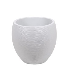 Pot en plastique - EGG Graphit - 46 L - Blanc cérusé - EDA