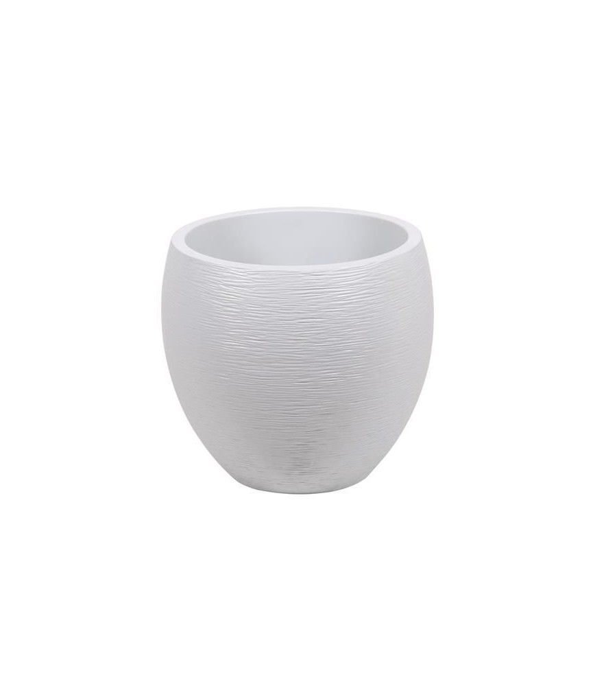 Pot en plastique - EGG Graphit - 46 L - Blanc cérusé - EDA Pot en plastique - EGG Graphit - 46 L - Blanc cérusé - EDA