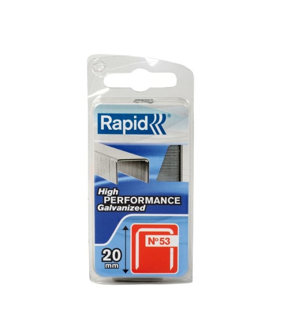Agrafes décoration et finition N°53 - 20 mm - Lot de 1250 - RAPID